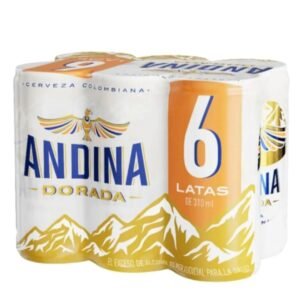 Cerveza Andina Dorada Lata 310ml X 6 Unidades