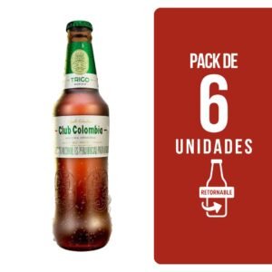 Cerveza Club Colombia Trigo Botella Retornable 330ml X 6 Unidades