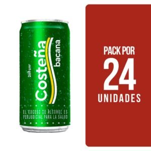 Cerveza Costeña Lata 269ml X 24 Unidades