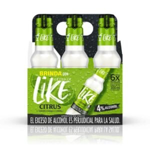 Cerveza Like Limon 300ml X 6 Unidades