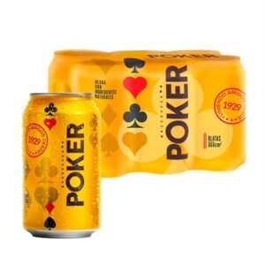 Cerveza Poker Tradicional Lata 355ml X 6 Unidades