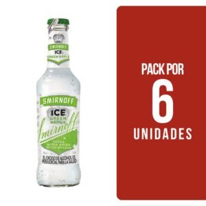 Cerveza Smirnoff Ice Green Botella 275ml X 6 Unidades
