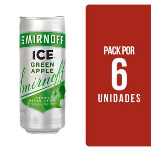Cerveza Smirnoff Ice Green Lata 250ml X 6 Unidades